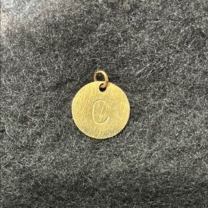 Gold Plated initial charm